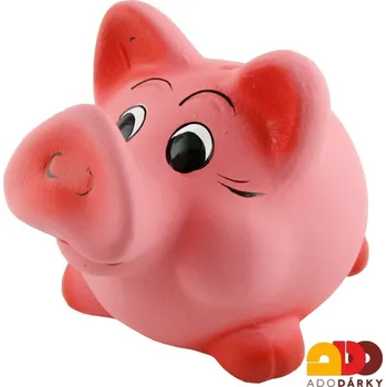 Pokladnička Pokladnička prase růžové 22 cm (Prase velký rypák)