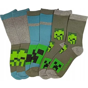 Fashion UK Ponožky 3 páry Minecraft, 27-30