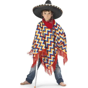 Karnevalový kostým Funny Fashion Dětský kostým Mexičan pončo Carlitos chlapecké