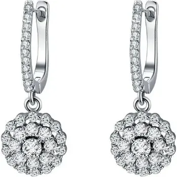 Náušnice B-TOP Stříbrné náušnice DOUBLE 69185