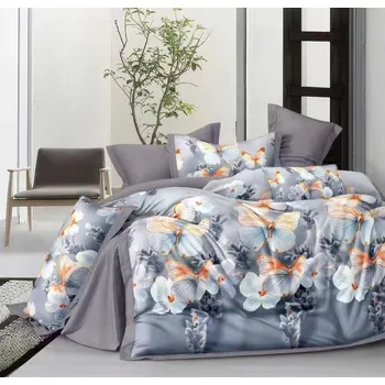 Povlečení NOVINKA 2026 ! Exkluzivní oboustranné Bavlněné povlečení s 3D efektem 140x200/70x90 cm - DARINA