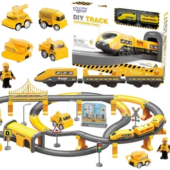 Woopie Elektrický vláček Pendolino Set 92 ks