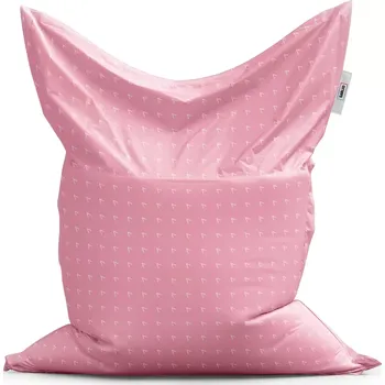 Sedací pytel Sablio Sedací vak Classic Bílé čárky na růžové - 150x100 cm