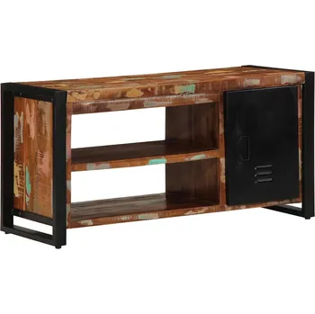 Zahradní lavice vidaXL Lavička na boty Vícebarevný Masivní recyklované dřevo