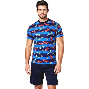 Pánské pyžamo Pánské Pyžamo Krátké FOLTÝN PK 473 Velikost: 5XL