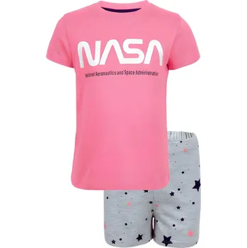 PYŽAMO NASA Erve 39229 girl růžovo - šedé Velikost: 98-104