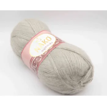 Příze Příze Angora luks - šedo béžová - 11031