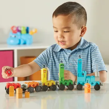 Learning Resources | MathLink® Cubes – Numberblocks® Express Train | Vzdělávací sada pro počítání 1–5 (3+) HM96094-UK