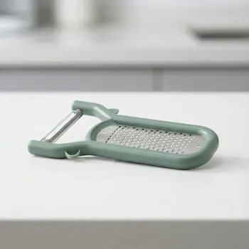 Kuchyňská škrabka Škrabka na zeleninu se struhadlem, 19,5 × 6 cm