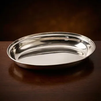 Nerezový talíř GALART 22 x 16,5 cm