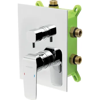 NOVASERVIS Baterie Novaservis Nobless Tina sprchová, podomítková s boxem, 3 vývody, chrom, BOX38051RX,0 BOX38051RX,0