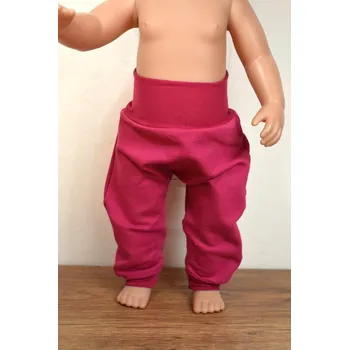 Doplněk pro panenku Tepláky Malinové