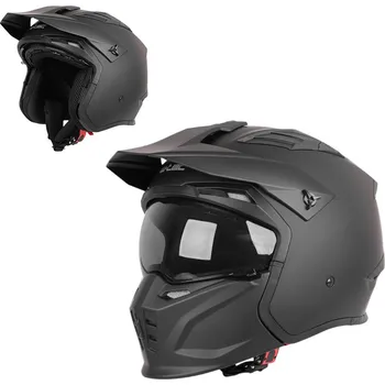 Helma na motorku W-TEC Modulární přilba Badalone matně černá - XXL (63-64)