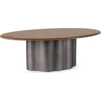 Konferenční stolek BIZZOTTO Oválný konferenční stolek RAWLING hnědý 120X70 cm 0747474