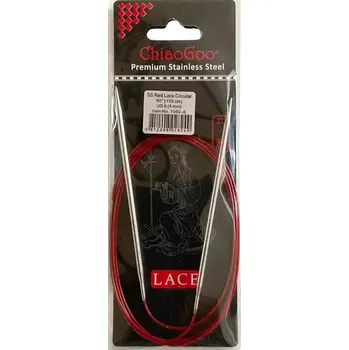 Jehlice ChiaoGoo Kruhové Fixní Jehlice 150Cm 4mm (ChiaoGoo RED Lace™ SS Circulars 60" 150Cm 4mm)