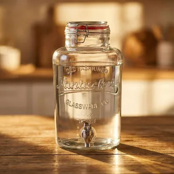 Dávkovač nápoje Skleněná nádoba na nápoje s kohoutkem TADAR GREGI 6,5 l