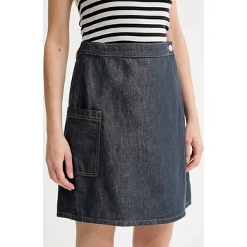 Dámská sukně Sukně s příměsí lnu Marc O'Polo 506909624033 námořnická modř 59X, vel. 28