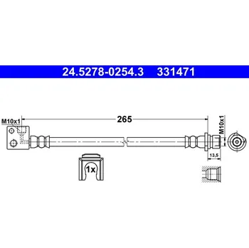 Brzdová hadice Brzdová hadice ATE 24.5278-0254.3