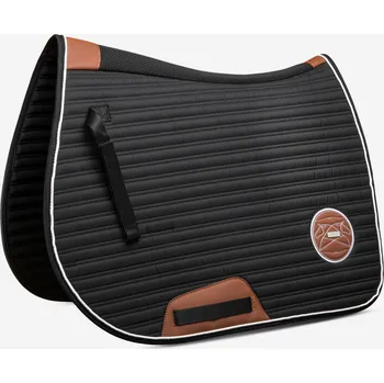 FOUGANZA Podsedlová dečka 900 pro koně a poníky KAŠTANOVÁ|ČERNÁ