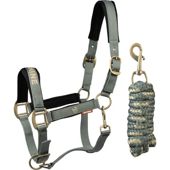 Set ohlávka a vodítko Horka Kyo Hunter Green Barva: Hunter Green, Velikost: PONY