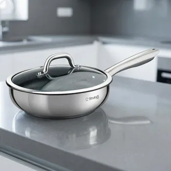 Pánev Nerezová pánev na indukci s poklicí Starke Pro Treviso 24 cm