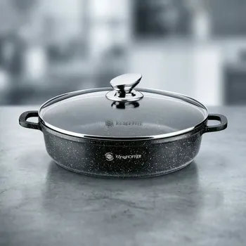 Pánev Hluboká pánev s krátkými držadly KONIGHOFFER Pollo Black 28 cm