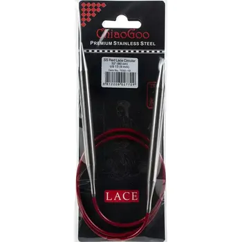 Jehlice ChiaoGoo Kruhové Fixní Jehlice 80Cm 9mm (ChiaoGoo RED Lace™ SS Circulars 32" 80Cm 9mm)