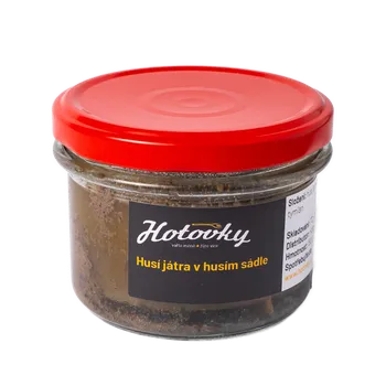 paštika a pomazánka Hotovky Husí játra v husím sádle 150 g