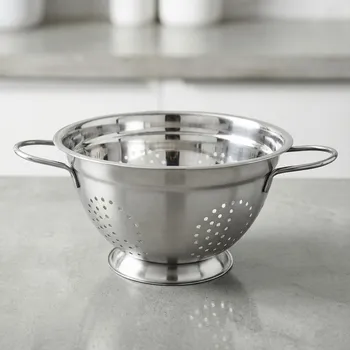 Cedník a síto Kuchyňský cedník z nerezové oceli Tadar German 24 cm