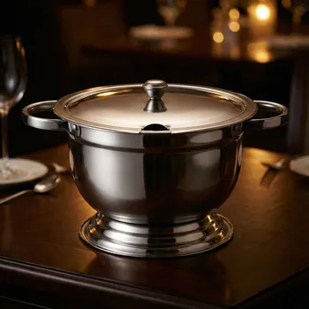 Polévková mísa TADAR Nerezová polévková miska lesklá 2,7 l