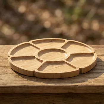 Talíř Bambusové prkénko na sýr a svačinu TADAR 25 cm