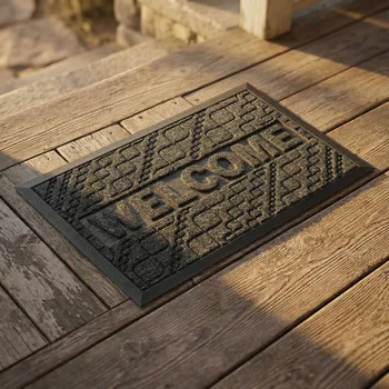 Rohožka ke dveřím Tadar Welcome 45 x 75 cm tmavě šedá