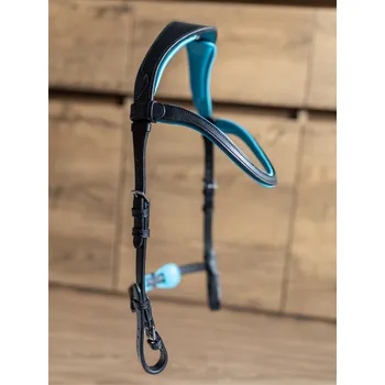 Sedlářská výroba Uzdečka H4U Care Color - tyrkys Barva: Turquoise, Velikost: COB