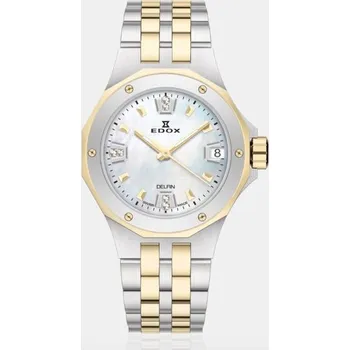 Hodinky EDOX Delfin The Original Diver Date Lady 53100-357JM-NADND + 5 let záruka a dárek ZDARMA