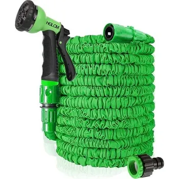 Zahradní hadice HGLCM Rozšiřující se zahradní hadice s 8funkční stříkací pistolí, 3krát rozšiřitelná, flexibilní,