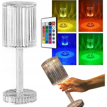 Lampička Elegantní Noční Lampa RGB LED s dálkovým ovládáním