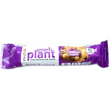 PhD Nutrition Smart Plant Proteinová tyčinka 64g TYČINKA BEZ CUKRU VEGANSKÁ VANILKA