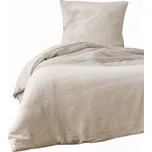 Douceur d'intérieur Angelia béžové 140 x 200, 63 x 63 cm patentky