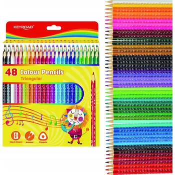 Pastelka PASTELKY KEYROAD 48 barev trojúhelníkové