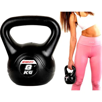 Kettlebell Eb Fit 8 kg černý