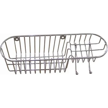 police Kovová police TORO 34,6 x 11 cm, odstíny šedé