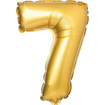 Fóliový balónek Arpex číslice 7 zlatá, 69 cm