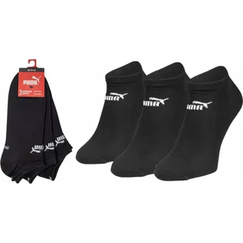 Pánské ponožky PUMA Ponožky kotníkové ponožky 3PAK vel. 47/49 černé