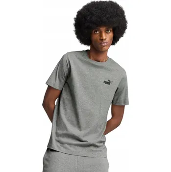 Pánské tričko PUMA PÁNSKÉ TRIČKO T-SHIRT ESS SMALL NO.1 LOGO TEE ŠEDÉ vel. L