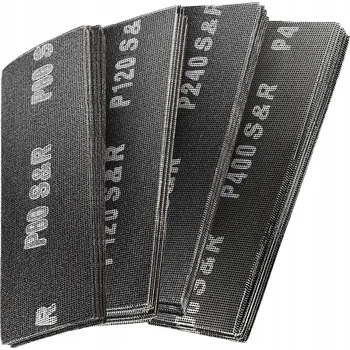 Brusný papír Brusná mřížka na sádrokartonové desky, 40 brusných listů S&R