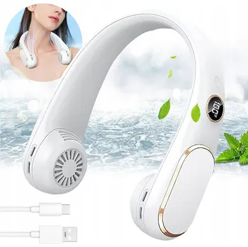 Vzduchotechnika Mini ventilátor Bedee na krk 2, bílý