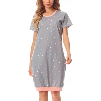 Dámská noční košile Merry Style Košile noční Dámská pyžamo ke kolenům Bavlna Krátký rukáv L