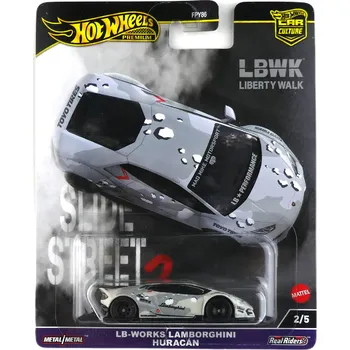 Hračka Hot Wheels Premium Slide Street 2 LB-WORKS Lamborghini Huracán Poškozený obal