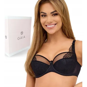 Podprsenka Gaia podprsenka polovyztužená černá velikost 100D
