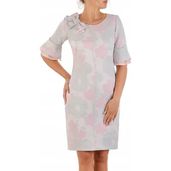 Dámské šaty Carla Moreno koktejlové šaty klasického střihu, midi délka, velikost 48